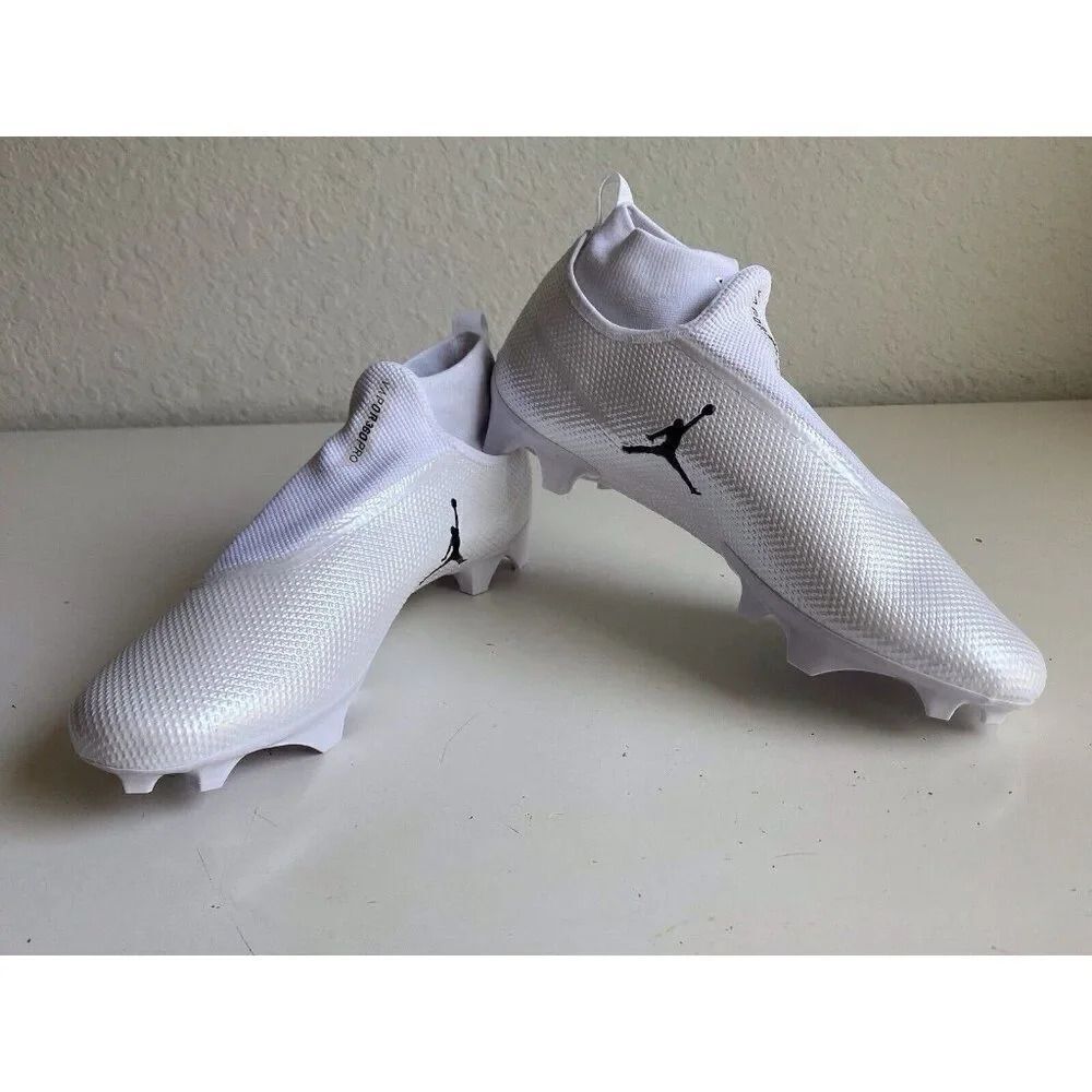 Jordan Vapor Edge Pro 360 White Football Cleats CV1668-103 Men's Size 14